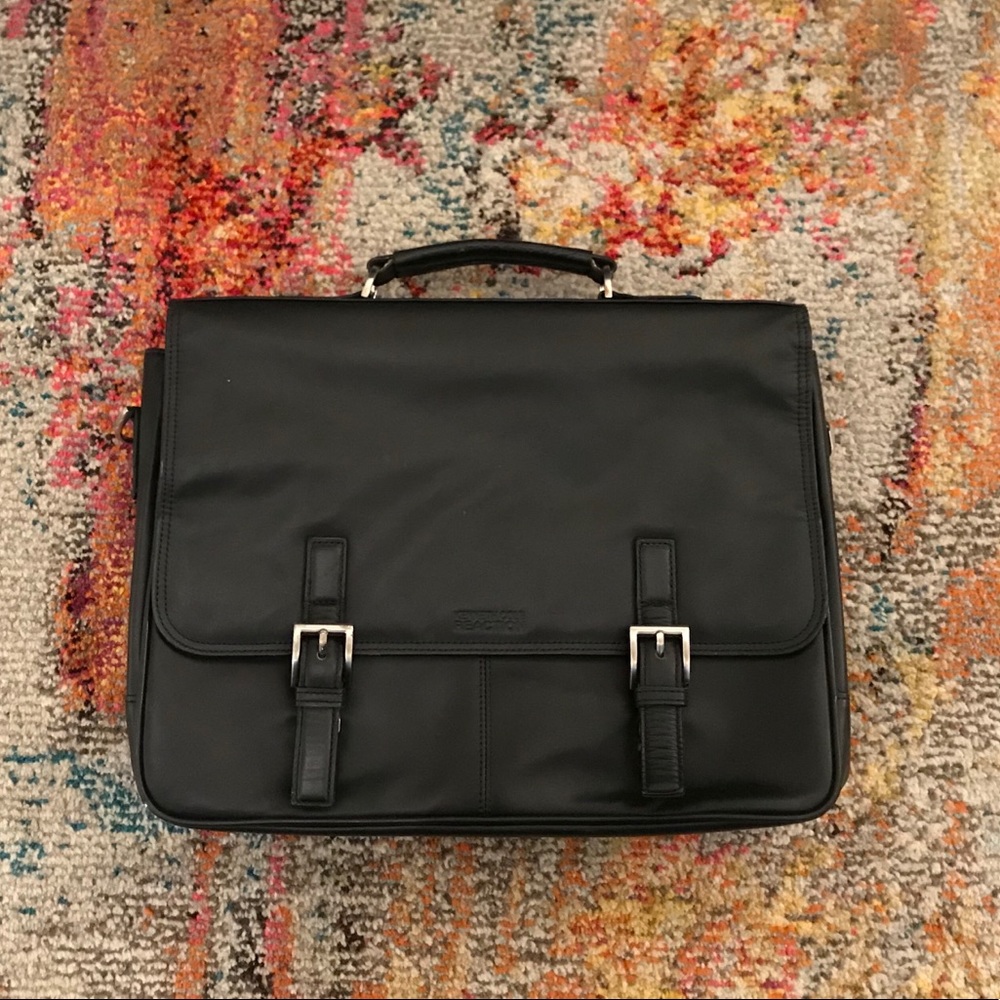 Kenneth Cole Reaction Manhattan Leather Briefcase